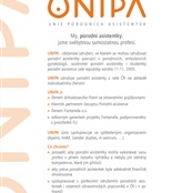 Pozvánka pro Unipu, unie porodních asistentek