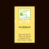 Vizitka pro mateřskou školu